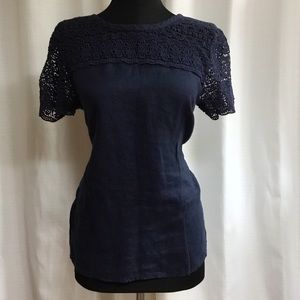 J.Crew Crochet Lace Top